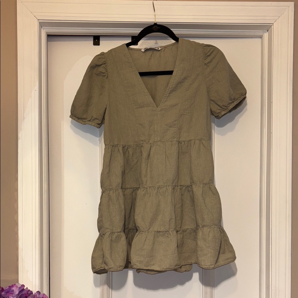 ZaraTiered Mini Dress - Small